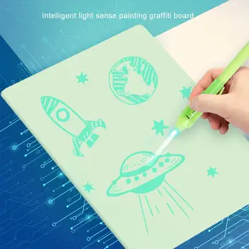 1PC LED Luminous Drawing Board Graffiti Doodle Drawing Tablet Magic Draw With Light-Fun Fluorescent Pen Educational Toy
1PC LED Luminous Drawing Board Graffiti Doodle Drawing Tablet Magic Draw With Light-Fun Fluorescent Pen Educational Toy