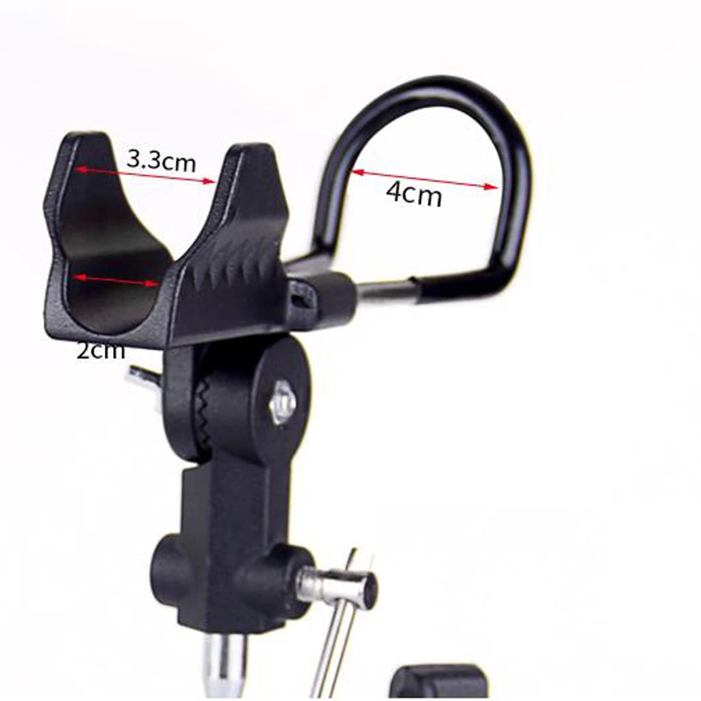 360 Degree Rotatable Adjustable Rod Rack Clamp on Fishing Rod Holder Pole Bracket Fishing Tackle 360 Degree Rotatable Adjustable Rod Rack Clamp on Fishing Rod Holder Pole Bracket Fishing Tackle