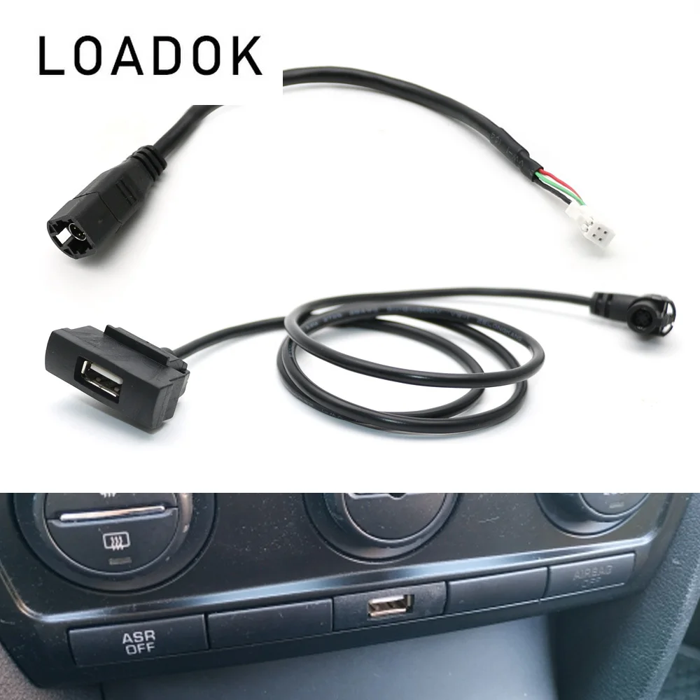 Car Radio Extend USB Female Male 4Pin Plug Interface Cable Adapter for Skoda Octavia RCD510 RNS315 Slot Button Headunit Panl
Car Radio Extend USB Female Male 4Pin Plug Interface Cable Adapter for Skoda Octavia RCD510 RNS315 Slot Button Headunit Panl