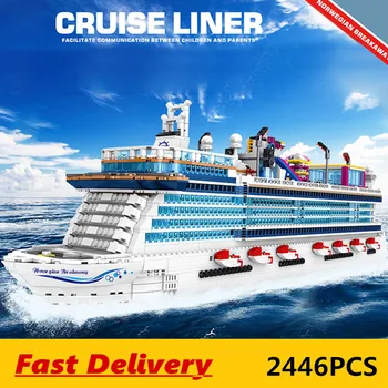 DHL 2446PCS Building Blocks MOC Streetview Cruise Liner Ship Model Set Assemble Bricks Kids Educational Toys Christmas Gifts
DHL 2446PCS Building Blocks MOC Streetview Cruise Liner Ship Model Set Assemble Bricks Kids Educational Toys Christmas Gifts