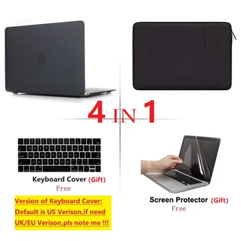 4 in1 Laptop Hard Shell Case Bag Keyboard Cover Screen Protector For Apple Macbook Pro Retina Touch Bar Air 11 12 13 15 16 lnch
4 in1 Laptop Hard Shell Case Bag Keyboard Cover Screen Protector For Apple Macbook Pro Retina Touch Bar Air 11 12 13 15 16 lnch