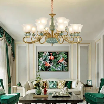 Simple bedroom living room lamp chandelier atmospheric cover European style study electroplating light luxury glass
Simple bedroom living room lamp chandelier atmospheric cover European style study electroplating light luxury glass