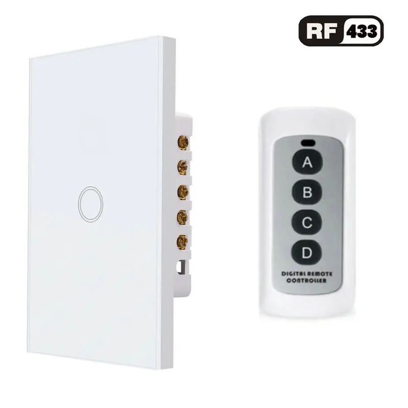 Smart Switch,US standard Wall Touch Light Switch, AC 110~250V, White Glass Panel 1 Gang 1 way Remote Control Touch Switch
Smart Switch,US standard Wall Touch Light Switch, AC 110~250V, White Glass Panel 1 Gang 1 way Remote Control Touch Switch