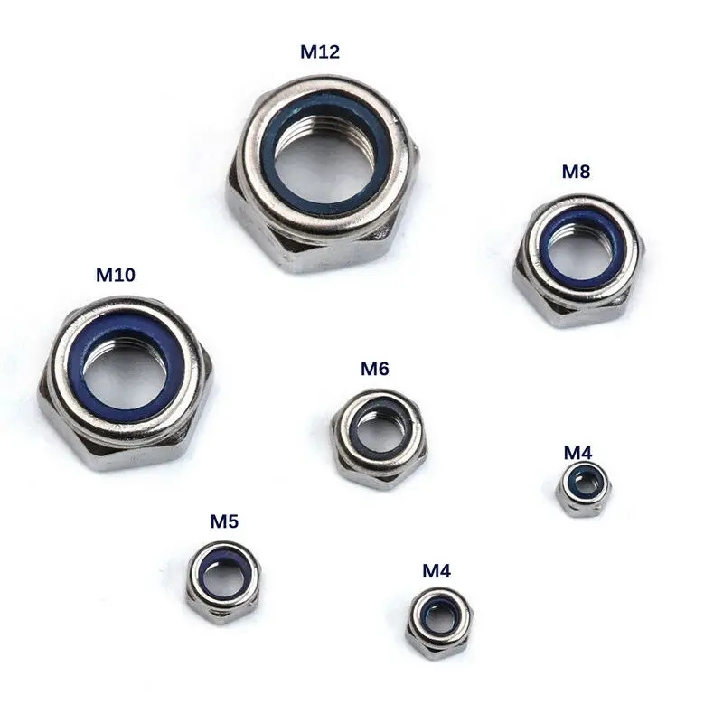 2019 New High Quality 170Pcs/set Stainless Steel Lock Nuts M3 M4 M5 M6 M8 M10 M12 Nylon Insert Kit
2019 New High Quality 170Pcs/set Stainless Steel Lock Nuts M3 M4 M5 M6 M8 M10 M12 Nylon Insert Kit