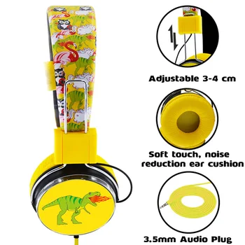 JINSERTA Wired Headphones Unicorns Headset Child Safe Volume Headset with 3.5mm Jack for Mobile Phone Boys&Girls Birthday Gift
JINSERTA Wired Headphones Unicorns Headset Child Safe Volume Headset with 3.5mm Jack for Mobile Phone Boys&Girls Birthday Gift