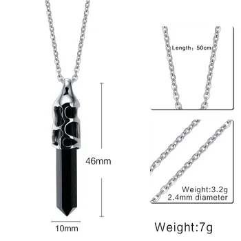 FXM M1 steel necklace hot sell man woman 46mm black stone Prism cross shape rose color lover gift women Korea style
FXM M1 steel necklace hot sell man woman 46mm black stone Prism cross shape rose color lover gift women Korea style