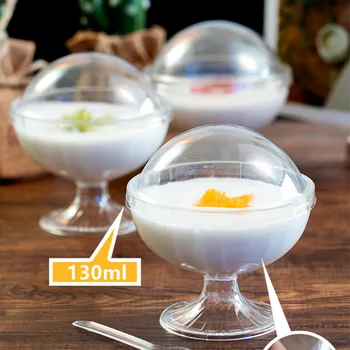 50pcs Goblet Mousse Cups 130ml Pudding Ice Cream Jelly Yogurt Cups Red Wine Glass Hard Plastic Cup Round Transparent Dessert Cup
50pcs Goblet Mousse Cups 130ml Pudding Ice Cream Jelly Yogurt Cups Red Wine Glass Hard Plastic Cup Round Transparent Dessert Cup