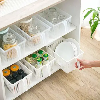 Plastic Hollow Basket Organizer with Handle Kitchen Rectangle Fruits and Vegetables Washing Storage Baskets
Plastic Hollow Basket Organizer with Handle Kitchen Rectangle Fruits and Vegetables Washing Storage Baskets