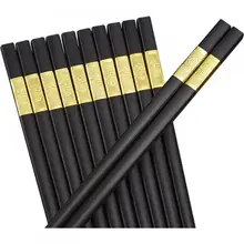 Non-slip alloy chopsticks food grade plastic + alloy clamp sushi hot pot chopsticks reusable 10-piece kitchen tableware set
Non-slip alloy chopsticks food grade plastic + alloy clamp sushi hot pot chopsticks reusable 10-piece kitchen tableware set