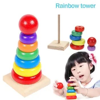 Rainbow Tower Jeng Le Building Blocks Children's Toys Block Puzzle Safe Building Non-toxic Toys Early Education I6F6
Rainbow Tower Jeng Le Building Blocks Children's Toys Block Puzzle Safe Building Non-toxic Toys Early Education I6F6