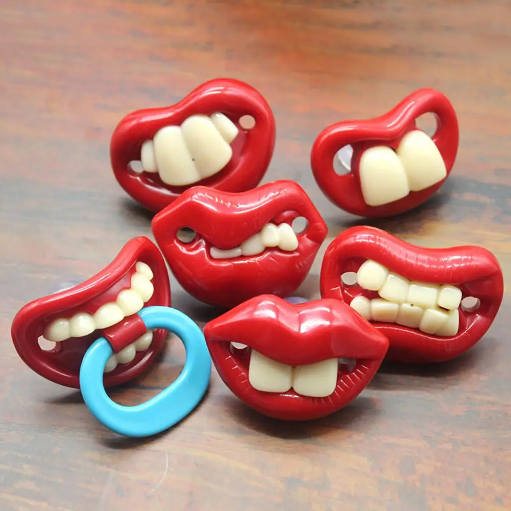Funny Lips Teeth Toddler Baby Silicone Dummy Soother Teething Sleep Pacifier Encourage the correct development of child's teeth
Funny Lips Teeth Toddler Baby Silicone Dummy Soother Teething Sleep Pacifier Encourage the correct development of child's teeth