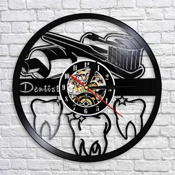 Dental Care Vinyl Record Clock Tooth Clinic Design Hanging Silent Watch Dentist Gift Wall Decorative Sign
Dental Care Vinyl Record Clock Tooth Clinic Design Hanging Silent Watch Dentist Gift Wall Decorative Sign