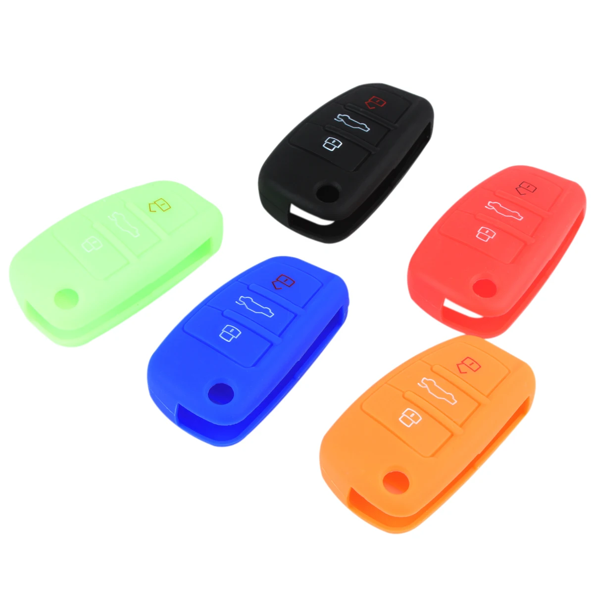 3 buttons Car Silicone Key Case protective Cover For Audi A1 A3 Q3 Q7 R8 A6L hot selling
3 buttons Car Silicone Key Case protective Cover For Audi A1 A3 Q3 Q7 R8 A6L hot selling