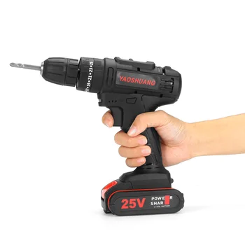 25V Electric Impact Drill 3/8" Cordless Rechargeable Electric Drill Hammer Screwdriver Powerful Battery Wrench with Drill Bit
25V Electric Impact Drill 3/8" Cordless Rechargeable Electric Drill Hammer Screwdriver Powerful Battery Wrench with Drill Bit