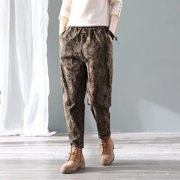 Retro Female Casual Clothes Cotton Linen Wide Leg Pants 2020 Spring Harem Pants Loose Trouser With Flower Printing
Retro Female Casual Clothes Cotton Linen Wide Leg Pants 2020 Spring Harem Pants Loose Trouser With Flower Printing