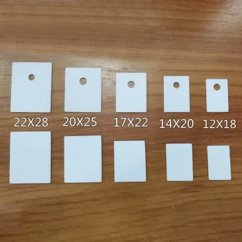 TO-220/247/264 Alumina Ceramic Sheet Thermal Conductive Insulation Sheet Transistor High-power Heat Sink Can Be Customized
TO-220/247/264 Alumina Ceramic Sheet Thermal Conductive Insulation Sheet Transistor High-power Heat Sink Can Be Customized