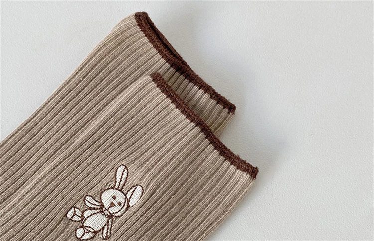 H76f7f758a6a04b8bb9553682abd74ea29 - Women's 80% Cotton Breathable Rabbit Embroidery Socks Wholesale - Custom Fitness Apparel Manufacturer