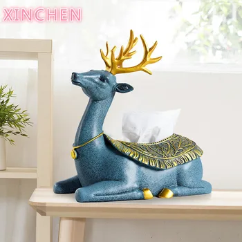 XINCHEN 2020European Deer Meal Tissue Box Creative Living Room Simple Cute Tray Home Decoration napkin holder box
XINCHEN 2020European Deer Meal Tissue Box Creative Living Room Simple Cute Tray Home Decoration napkin holder box