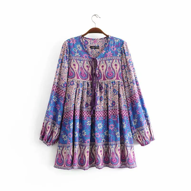 Western Style 19 Summer New Style WOMEN'S Dress Versitile Fashion Slim Fit Slimming Positioning Printed Tassels Short Dress
Western Style 19 Summer New Style WOMEN'S Dress Versitile Fashion Slim Fit Slimming Positioning Printed Tassels Short Dress