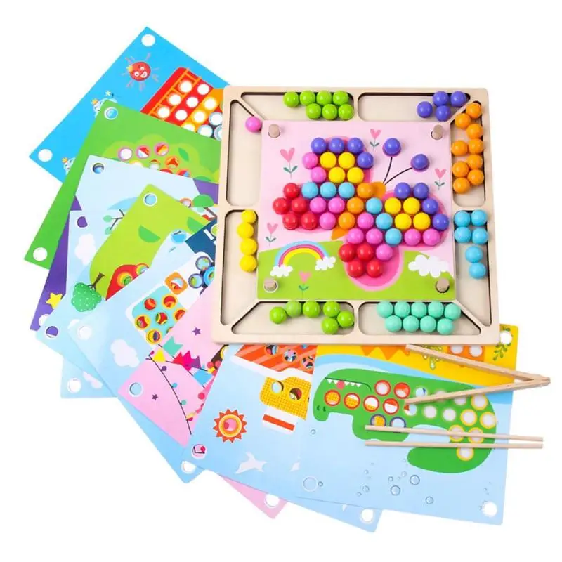Colorful Cartoon Wooden Children Attention Training Interactive Bright Colours Developing Intelligence Clip Beads Game
Colorful Cartoon Wooden Children Attention Training Interactive Bright Colours Developing Intelligence Clip Beads Game