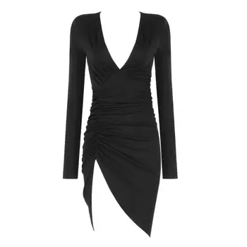 Women Bandage Bodycon Dress Lady Clothes 2020 New Summer Long Sleeve Sexy Party Dress Black Vestidos
Women Bandage Bodycon Dress Lady Clothes 2020 New Summer Long Sleeve Sexy Party Dress Black Vestidos
