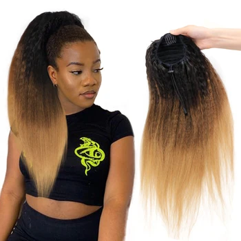 MRSHAIR Afro Kinky Straight Drawstring Ponytail Virgin Human Hair 1B# 27# T1B/4/27# Ombre Honey Brown Clip Ins Ponytail 100grams
MRSHAIR Afro Kinky Straight Drawstring Ponytail Virgin Human Hair 1B# 27# T1B/4/27# Ombre Honey Brown Clip Ins Ponytail 100grams