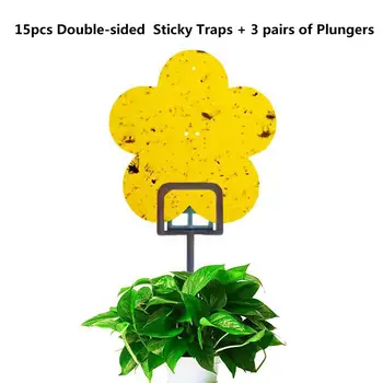 Double-sided Flower-shaped Sticky Insect Plate Waterproof Insect Sticky Traps Sunscreen Non-toxic Fruit Fly Killer Garden suppli
Double-sided Flower-shaped Sticky Insect Plate Waterproof Insect Sticky Traps Sunscreen Non-toxic Fruit Fly Killer Garden suppli