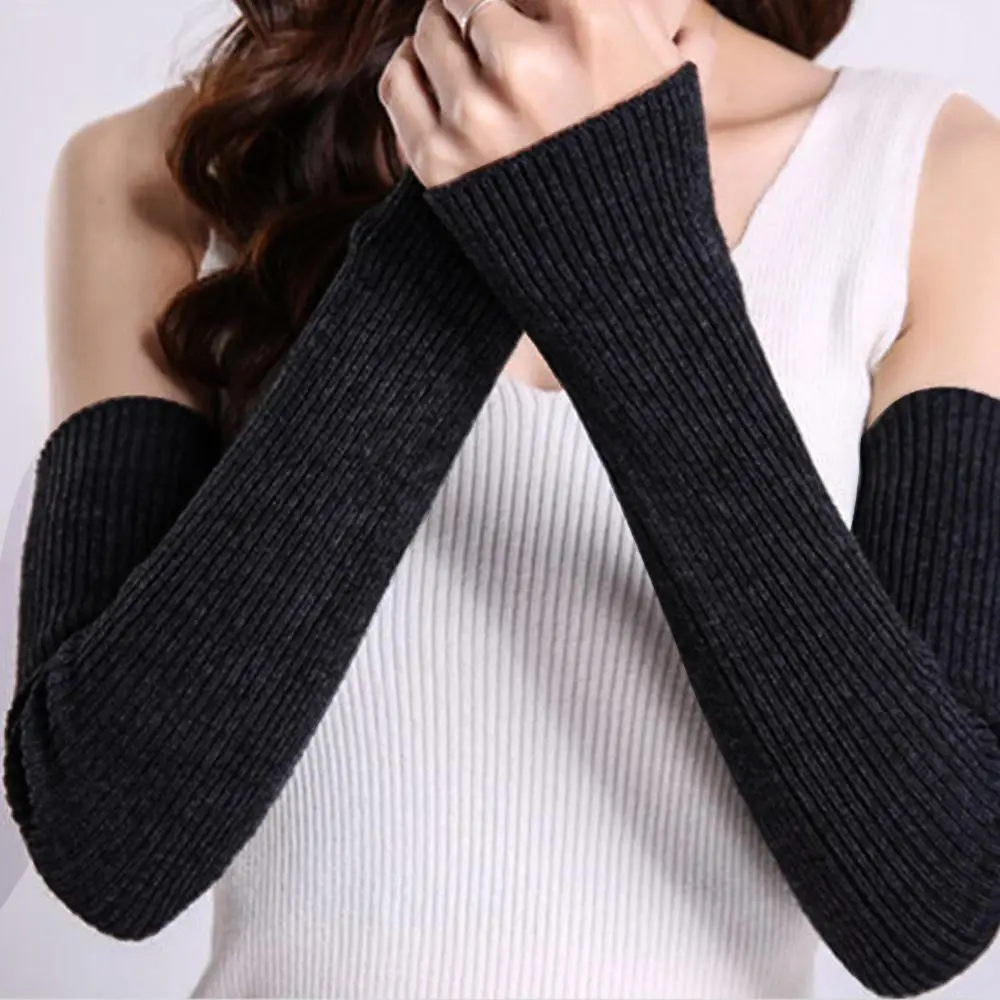 Durable Arm Sleeve Wrist Mittens Wool Gloves 45CM Skiing Fingerless Winter Bicycle Riding Knit Keep Warm
Durable Arm Sleeve Wrist Mittens Wool Gloves 45CM Skiing Fingerless Winter Bicycle Riding Knit Keep Warm