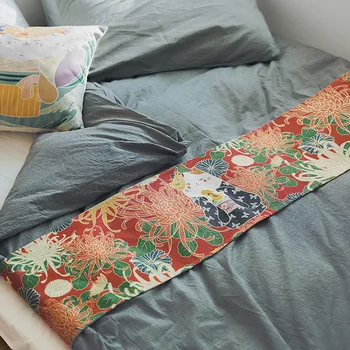 Japanese lucky cat table runner cotton line table cloth TV cabinet rectangular coffee tablecloth bedside shoe cover towel
Japanese lucky cat table runner cotton line table cloth TV cabinet rectangular coffee tablecloth bedside shoe cover towel