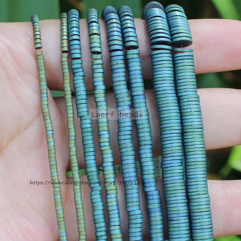 Very Shining ! 380pcs Natural Hematite MatteGreen HaiXi/Disc Shape1x2-6mm Loose beads 15inch/38cm,For DIY Jewelry making !
Very Shining ! 380pcs Natural Hematite MatteGreen HaiXi/Disc Shape1x2-6mm Loose beads 15inch/38cm,For DIY Jewelry making !