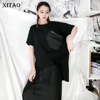 XITAO Irregular Drawstring T Shirt Fashion New Women Pocket Small Fresh 2020 Spring Minority Elegant Style Loose Tee DMY4379
XITAO Irregular Drawstring T Shirt Fashion New Women Pocket Small Fresh 2020 Spring Minority Elegant Style Loose Tee DMY4379