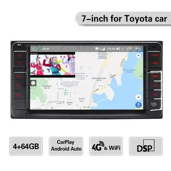 7" Double 2 Din Car GPS Head Unit for Toyota with Andrpid Auto&Carplay DSP 4G RAM 64G Rom Car Stereo Autoradio Bluetooth SPDIF
7" Double 2 Din Car GPS Head Unit for Toyota with Andrpid Auto&Carplay DSP 4G RAM 64G Rom Car Stereo Autoradio Bluetooth SPDIF