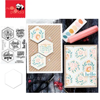 HEXAGON GREETINGS Metal Cutting Dies and Stamps stencils for DIY scrapbooking die cuts paper craft dies for card making 
HEXAGON GREETINGS Metal Cutting Dies and Stamps stencils for DIY scrapbooking die cuts paper craft dies for card making