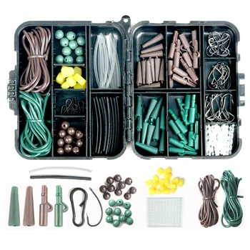 180/152/225Pcs Carp Fishing Tackle Kit Including Hooks Swivels Beads Lead Sinker Sleeves Baits Terminal Tackle
180/152/225Pcs Carp Fishing Tackle Kit Including Hooks Swivels Beads Lead Sinker Sleeves Baits Terminal Tackle