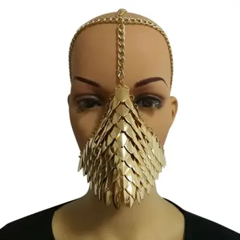 Metal Face Veil Chains Jewelry Harness Tassel Face Mask Indian Head Chain
Metal Face Veil Chains Jewelry Harness Tassel Face Mask Indian Head Chain