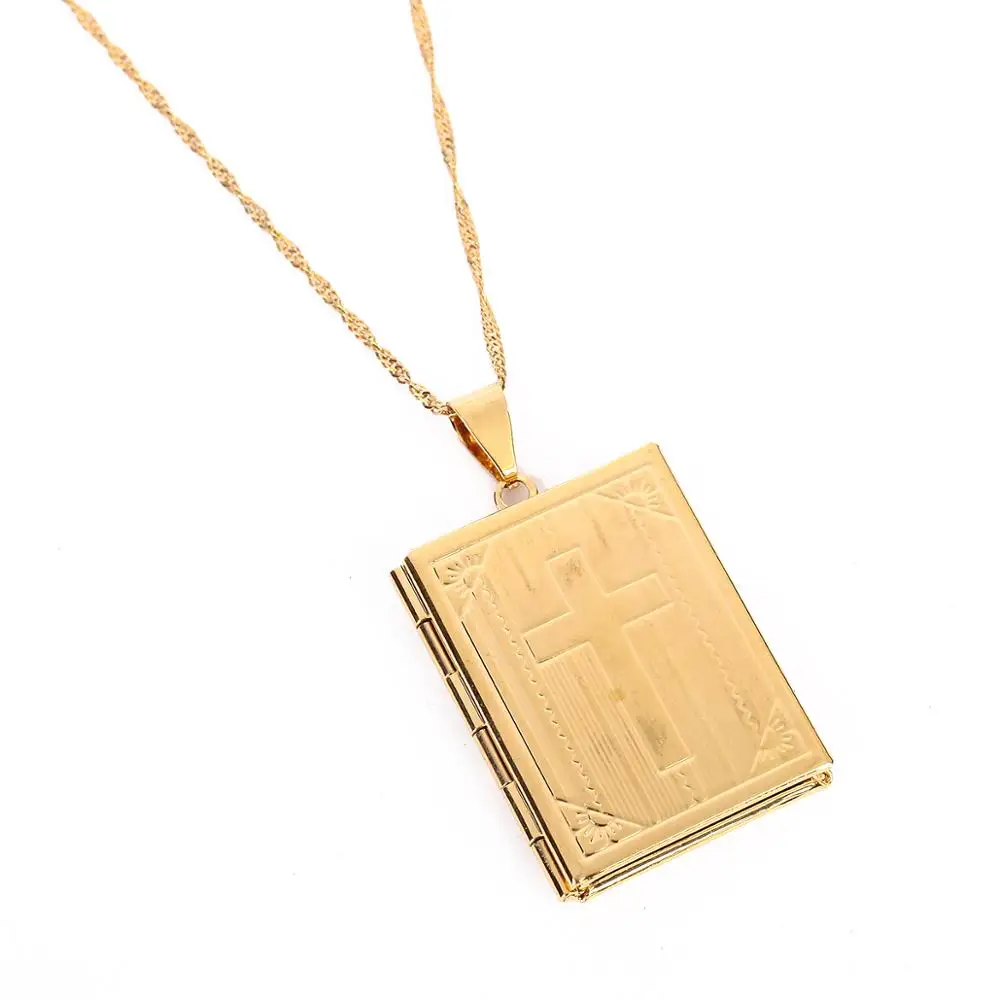 Мода унисекс Иисус ювелирные изделия золотой цвет медальон-подвеска в виде
