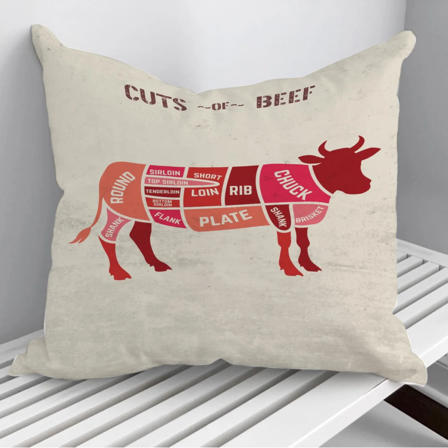 Cuts of Beef Chart Pillowcase Decorative Sofa Cushion Case Bed Pillow Cover Home Decor Car Cushion Cover 45*45cm
Cuts of Beef Chart Pillowcase Decorative Sofa Cushion Case Bed Pillow Cover Home Decor Car Cushion Cover 45*45cm
