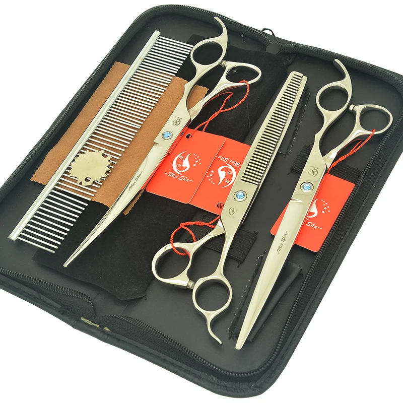 8.0" Dog Grooming Clipper Steel Professional Dog Straight Cutting Scissors Thinning Shear Curved Tesoura Dog Trimmer Tool HB0246
8.0" Dog Grooming Clipper Steel Professional Dog Straight Cutting Scissors Thinning Shear Curved Tesoura Dog Trimmer Tool HB0246