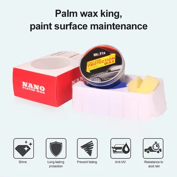 120ml Car Wax Crystal Plating Set Hard glossy wax layer covering the paint surface coating formula With Sponge And Towel 
120ml Car Wax Crystal Plating Set Hard glossy wax layer covering the paint surface coating formula With Sponge And Towel