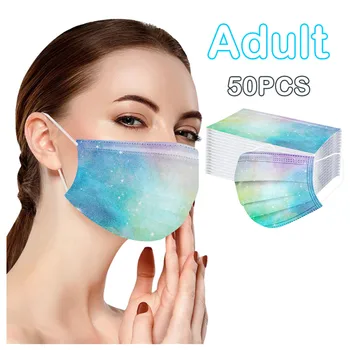 Adult Unisex Disposable Mask Romantic Galaxy Pattern Three-Layer Dust-Proof Protective Face Mask 2021 masque mascarillas 50pcs
Adult Unisex Disposable Mask Romantic Galaxy Pattern Three-Layer Dust-Proof Protective Face Mask 2021 masque mascarillas 50pcs