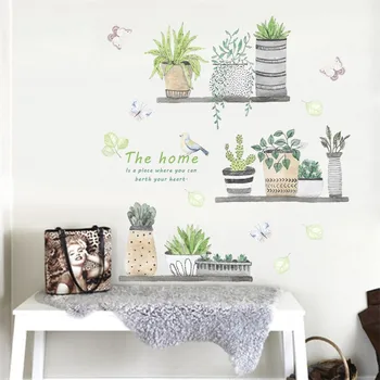 Garden Potted Plants Cactus Aloe Wall Stickers Living Room Flowers Butterfly Bonsai Wall Decals DIY Mural Poster Home Decoration
Garden Potted Plants Cactus Aloe Wall Stickers Living Room Flowers Butterfly Bonsai Wall Decals DIY Mural Poster Home Decoration