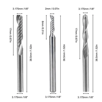 Slotting Milling cutters Milling Tool Kit 16Pcs/Set 3.175*17mm Single-Edged
Slotting Milling cutters Milling Tool Kit 16Pcs/Set 3.175*17mm Single-Edged