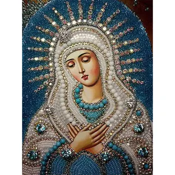 

Holy Virgin Mary 5d Diy Diamond Painting Crystal Orthodox Icon Figurine Decorative cross-stitch Fashion Religion Paintings