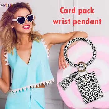 Fashion Bracelet Keychain Card Bag for Women Girls Leopard Print PU Leather Tassel Wallet Wristlet Coin Purse Card Holder
Fashion Bracelet Keychain Card Bag for Women Girls Leopard Print PU Leather Tassel Wallet Wristlet Coin Purse Card Holder