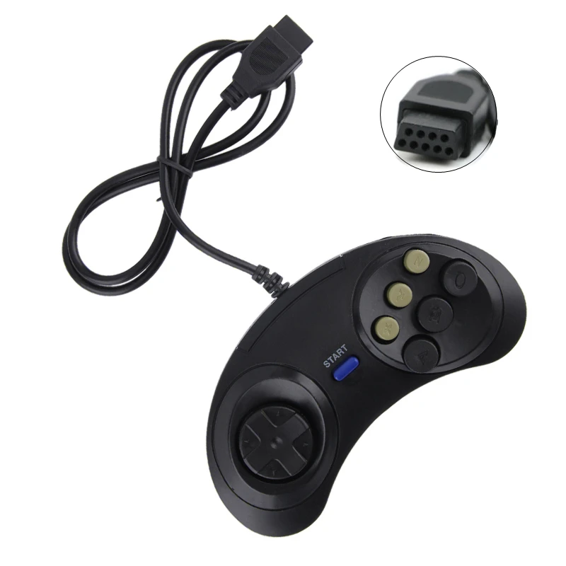 Classic Wired 6 Buttons Joypad Handle Game Controller For SEGA MD2 PC MAC Mega Drive Gaming Accessories Universal Remote Control
Classic Wired 6 Buttons Joypad Handle Game Controller For SEGA MD2 PC MAC Mega Drive Gaming Accessories Universal Remote Control