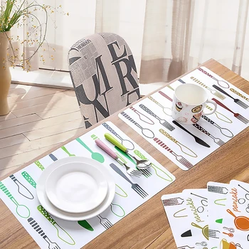 Kitchen Printed Dining Table Mat PP Plastic Heat-Insulated Tableware Non-Slip Placemat Waterproof Bowl Pads Home Decoration
Kitchen Printed Dining Table Mat PP Plastic Heat-Insulated Tableware Non-Slip Placemat Waterproof Bowl Pads Home Decoration