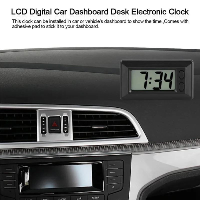 1pc Car Clock Car Clock Electronic Watch Car Dashboard LCD Screen Large Digital Clock Time Self-Adhesive Bracket Car Accessories
1pc Car Clock Car Clock Electronic Watch Car Dashboard LCD Screen Large Digital Clock Time Self-Adhesive Bracket Car Accessories