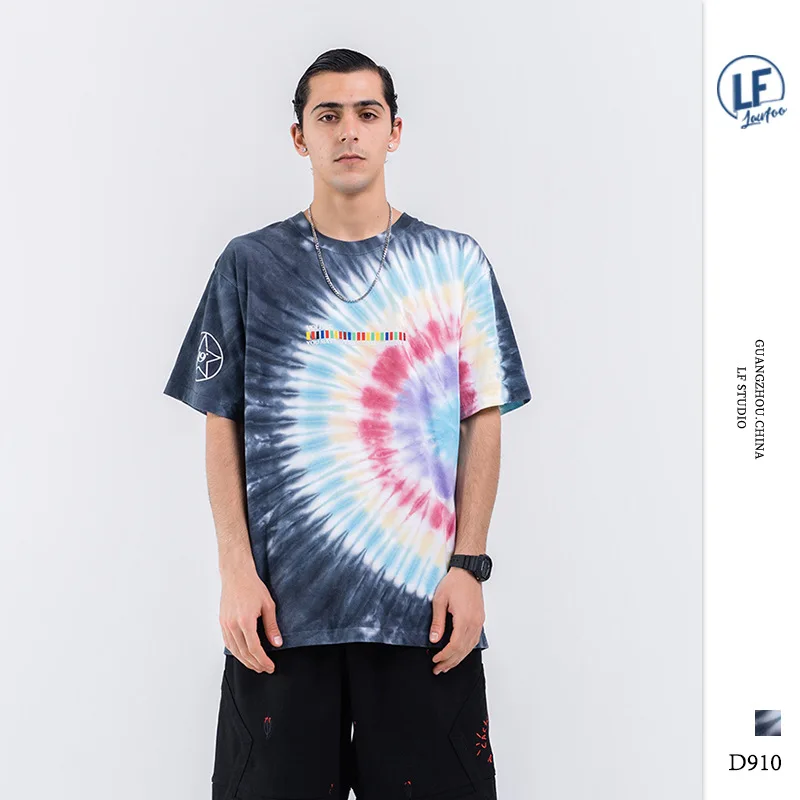 Lawfoo20 Years Spring And Summer New Style Popular Brand Men'S Wear astroworld Colorful Tie-dye Printed MEN'S Short-sleeved T-sh
Lawfoo20 Years Spring And Summer New Style Popular Brand Men'S Wear astroworld Colorful Tie-dye Printed MEN'S Short-sleeved T-sh