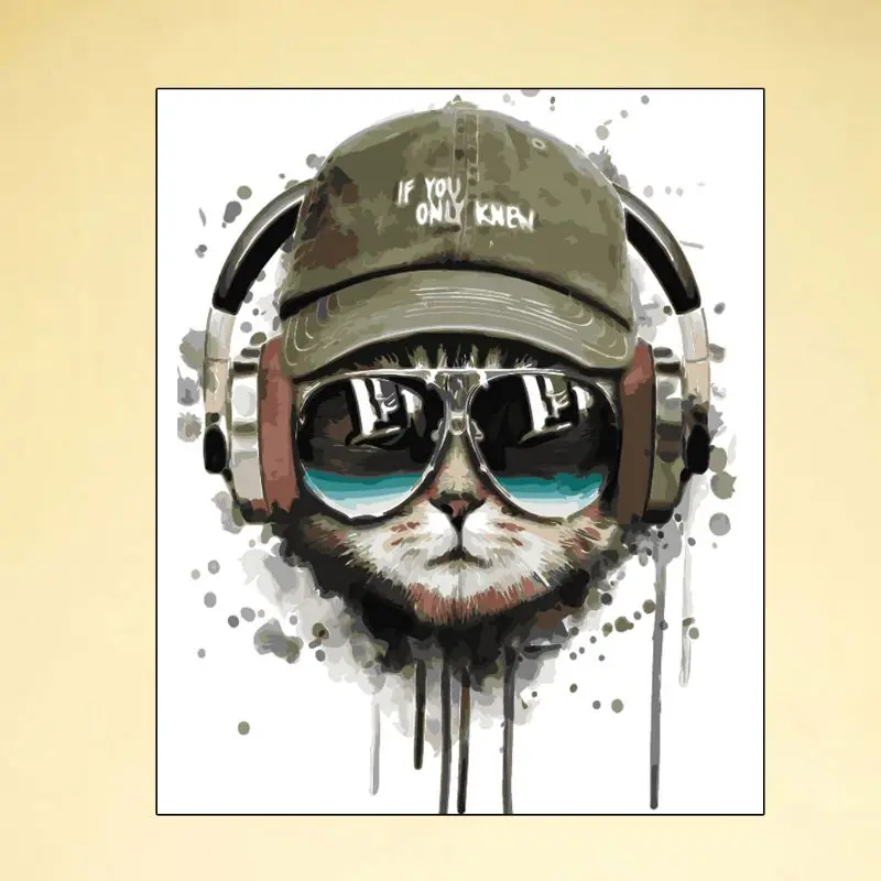 Eyeglasses Cat Frameless DIY Digital Oil Painting By Numbers Canvas Picture Art Q84D for Diamond embroidery
Eyeglasses Cat Frameless DIY Digital Oil Painting By Numbers Canvas Picture Art Q84D for Diamond embroidery