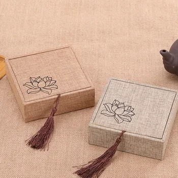 Square Gift Box with Tassel Chinese Traditional Style Embroidery Jewelry Box Bracelet Necklace Earrings Rings Storage Packaging
Square Gift Box with Tassel Chinese Traditional Style Embroidery Jewelry Box Bracelet Necklace Earrings Rings Storage Packaging
